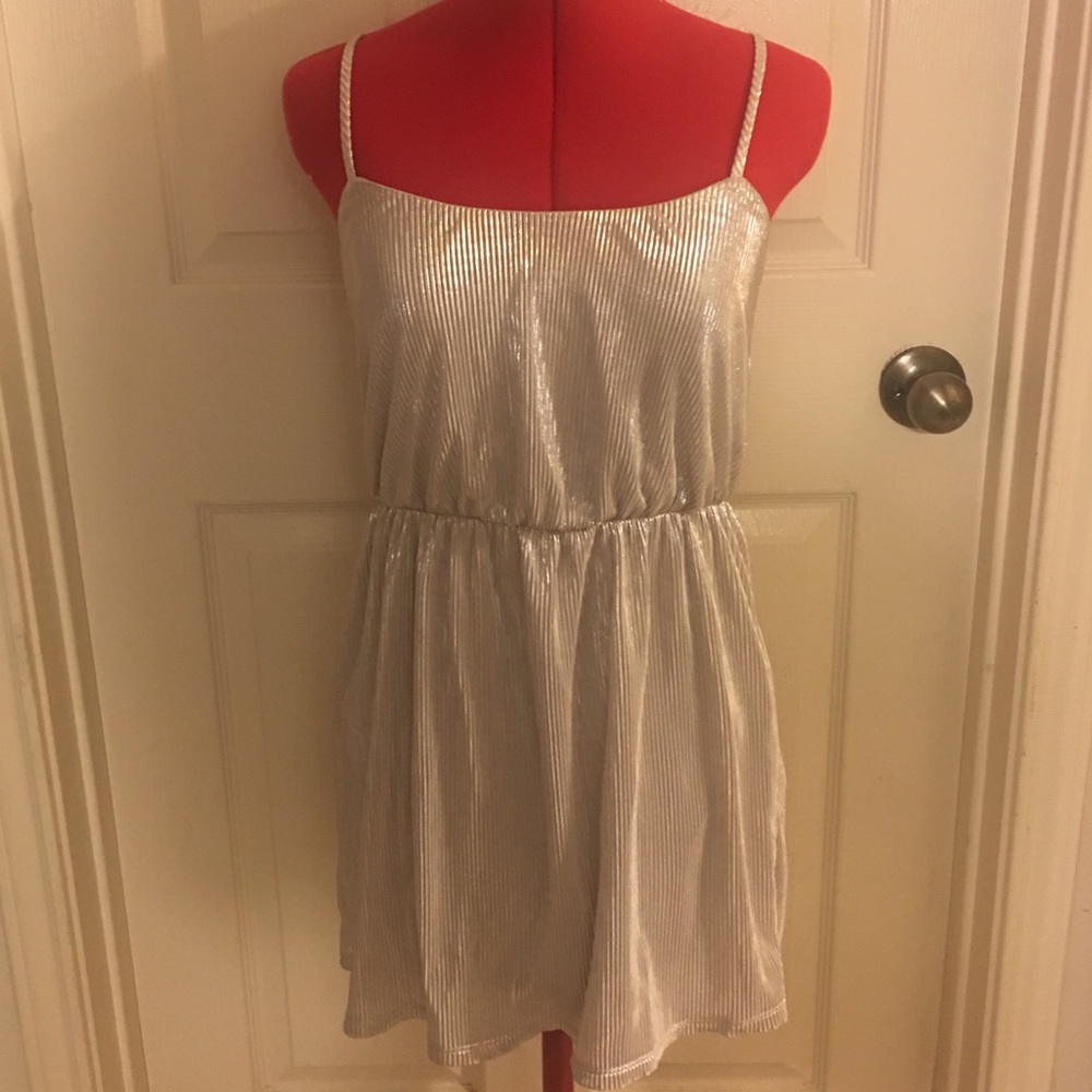 Silver party dress
